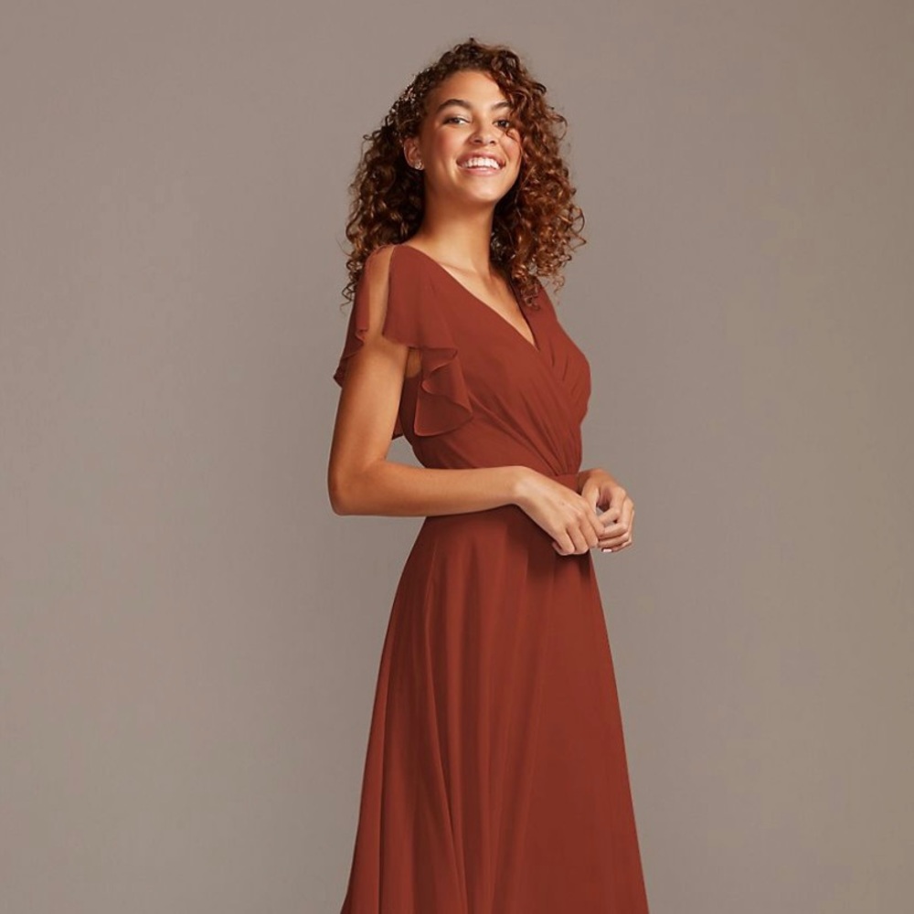 Full Sleeve Full Skirt Bridesmaid Dress